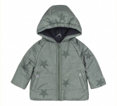 Детская осенняя куртка универсальная КТ 314 Бемби зеленый-рисунок