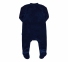 Детский комбинезон человечек с длинным рукавом для новорожденных КБ 105 Бемби синий-рисунок 0