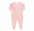 Детский комбинезон человечек с длинным рукавом для новорожденных КБ 77 Бемби интерлок розовый-рисунок 0