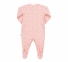 Детский комбинезон человечек с длинным рукавом для новорожденных КБ 77 Бемби интерлок розовый-рисунок 1