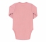 Боди с длинным рукавом для новорожденных БД 59а Бемби байка розовый-печать 0