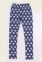 Детские штаны (лосины) для девочки ШР 268 ТМ Бемби супрем синий-белый-рисунок 0