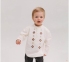 Детская этно-рубашка вышивка для мальчика с длинным рукавом РБ 171 Бемби молочный 0