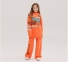 Детские спортивные штаны ШР 807 Бемби оранжевая-печать 1