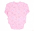Детский боди для новорожденных БД 127 Бемби интерлок розовый-рисунок 0