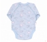 Боди с длинным рукавом для новорожденных БД 69 Бемби голубой-рисунок 0