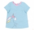 Детская летняя футболка для девочки ФБ 809 Бемби светло-голубой 0