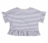 Детская летняя футболка для девочки ФБ 828 Бемби синий-рисунок 1