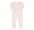 Детский комбинезон человечек с длинным рукавом для новорожденных КБ 149 Бемби серый-розовый 0