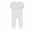 Детский комбинезон человечек с длинным рукавом для новорожденных КБ 149 Бемби серый-синий 0