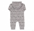 Детский комбинезон человечек с длинным рукавом для новорожденных КБ 190 Бемби серый-серый-рисунок 1