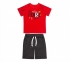 Детский костюм на мальчика КС 649 Бемби красный-черный 0