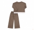 Дитячий костюм для дівчинки КС 761 Бембі коричневий 0