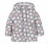 Детская зимняя куртка для девочки КТ 266 Бемби серый-розовый-рисунок 0