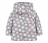 Дитяча зимова куртка для дівчинки КТ 266 Бембі сірий-рожевий-малюнок 2
