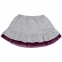 Детская юбка для девочки ЮБ 83 Бемби трикотаж серый-синий-рисунок 0