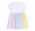 Детское летнее платье на девочку ПЛ 308 Бемби белый-разноцветный 0