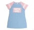 Детское летнее платье на девочку ПЛ 314 Бемби голубой-светло-розовый 0