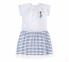Детское летнее платье на девочку ПЛ 315 Бемби белый-синий 0