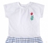 Детское летнее платье на девочку ПЛ 315 Бемби белый-синий 1