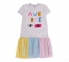 Детское летнее платье на девочку ПЛ 317 Бемби серый-разноцветный 0
