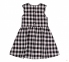 Детское платье для девочки ПЛ 348 Бемби ткань рубашечная черно-белый-рисунок 0