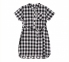 Детское платье для девочки ПЛ 353 Бемби ткань рубашечная черный-белый-рисунок 0