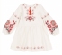 Дитяча етно-сукня вишивка для дівчинки ПЛ 379 Бембі молочний-вишивка 0