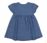 Детское платье джинсовое для девочки ПЛ 394 Бемби синий 0