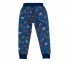 Детские спортивные штаны ШР 554 Бемби синий-рисунок 0