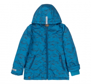Дитяча осіння куртка для хлопчика КТ 246 Бембі синій-малюнок