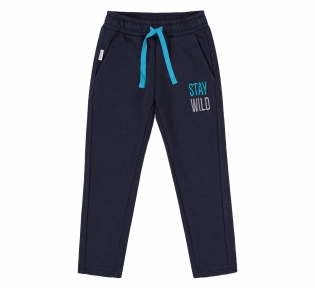 Дитячі спортивні штани для хлопчика ШР 478 Бембі трикотаж синій