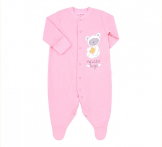 Детский комбинезон для новорожденных КБ 122 Бемби интерлок розовый