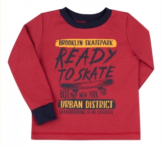 Детская футболка для мальчика ФБ 905 Бемби красный