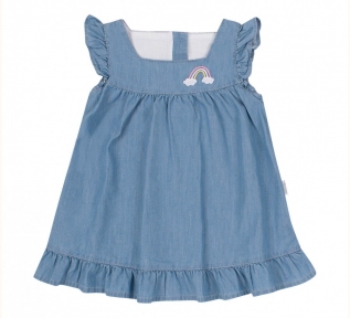 Детское летнее платье на девочку ПЛ 311 Бемби голубой