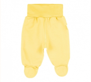 Дитячі повзуни на широкій резинці для новонароджених ПЗ 13 Бембі байка жовтий