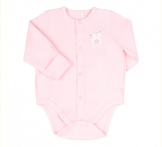 Боди с длинным рукавом для новорожденных БД 202 Бемби светло-розовый