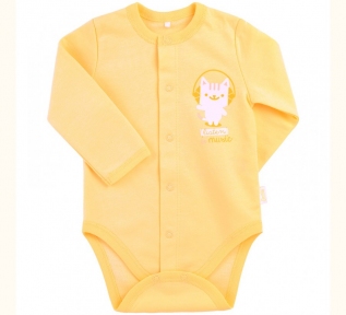Боди с длинным рукавом для новорожденных БД 59а Бемби байка желтый