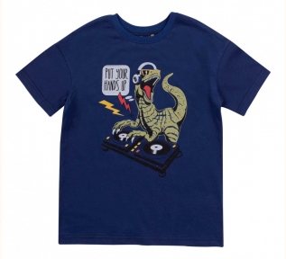 Детская летняя футболка для мальчика ФБ 805 Бемби синий