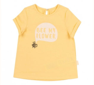 Детская летняя футболка для девочки ФБ 809 Бемби желтый
