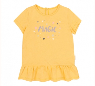 Детская летняя футболка для девочки ФБ 810 Бемби светло-желтый