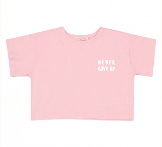 Детская летняя футболка для девочки ФБ 816 Бемби светло-розовый