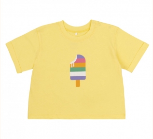Дитяча футболка на дівчинку ФТ 3 Бембі лимонний