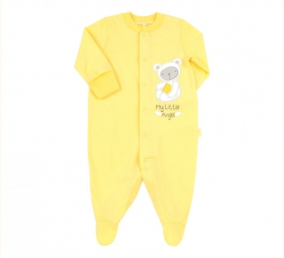 Детский комбинезон для новорожденных КБ 122 Бемби интерлок желтый
