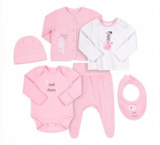 Детский комплект для новорожденных КП 259 Бемби светло-розовый