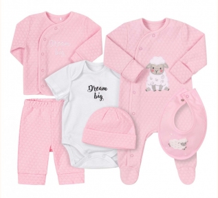Детский комплект для новорожденных КП 260 Бемби светло-розовый