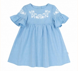 Детское платье на девочку ПЛ 288 Бемби голубой