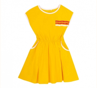 Детское летнее платье на девочку ПЛ 313 Бемби желтый