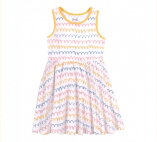 Детское летнее платье на девочку ПЛ 318 Бемби белый