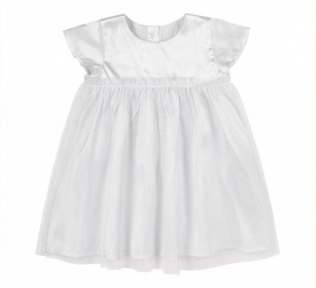 Детское платье для крещения на девочку ПЛ 355 Бемби белый